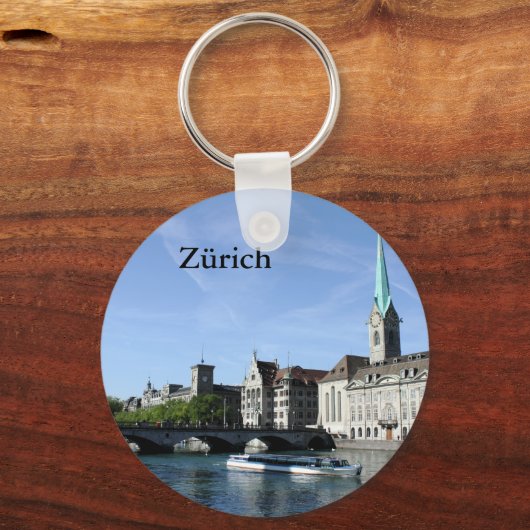Limmat River in Zürich Schlüsselanhänger (Vorderseite)
