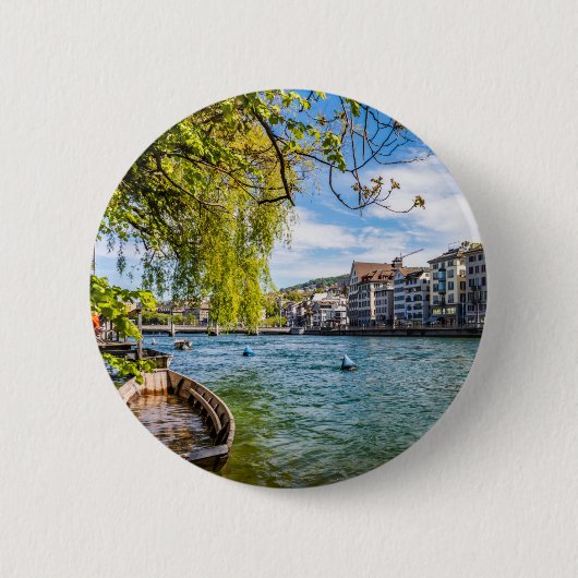 Limmat River, Zürich Button (Vorderseite)
