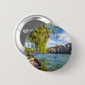 Limmat River, Zürich Button (Vorne & Hinten)