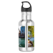 Limmat River, Zürich Edelstahlflasche (Rückseite)