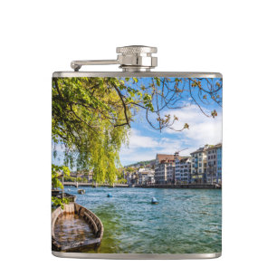 Limmat River, Zürich Flachmann