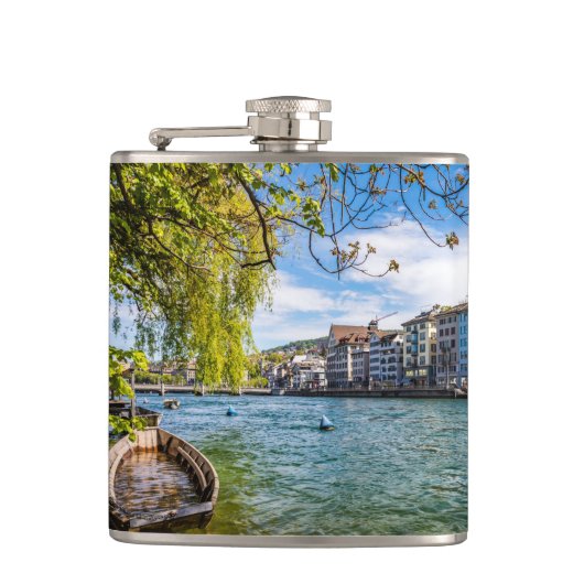 Limmat River, Zürich Flachmann (Vorderseite)