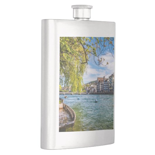 Limmat River, Zürich Flachmann (Rechts)