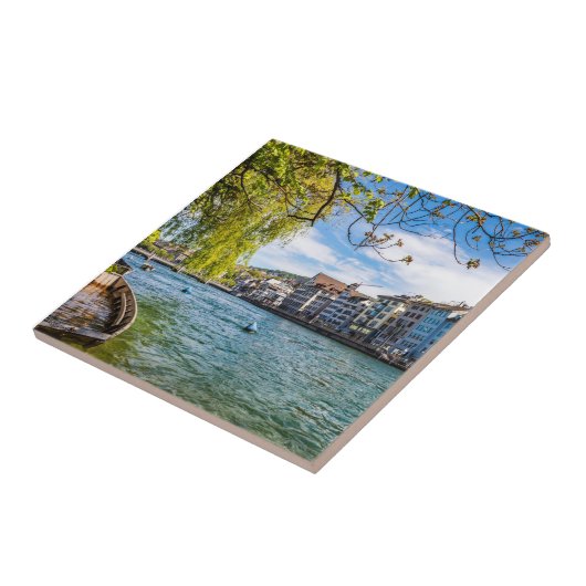 Limmat River, Zürich Fliese (Seite)