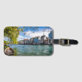 Limmat River, Zürich Gepäckanhänger (Vorderseite (Horizontal))