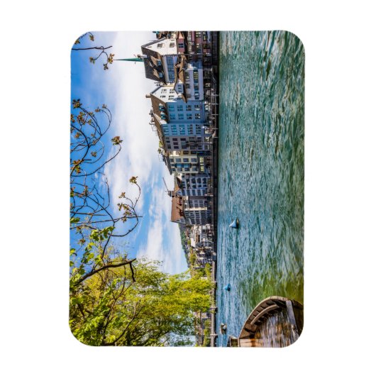 Limmat River, Zürich Magnet (Vertikal)
