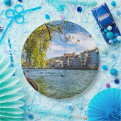 Limmat River, Zürich Pappteller (Party)