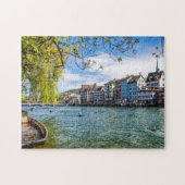 Limmat River, Zürich Puzzle (Horizontal)