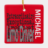 Limo Driver Extraordinaire CUSTOM Keramikornament (Vorderseite)