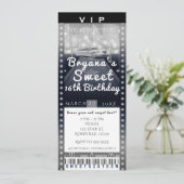 Limo in City Night VIP Party Einladung (Stehend Vorderseite)