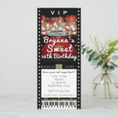 Limo in City Night VIP Party Einladung (Stehend Vorderseite)