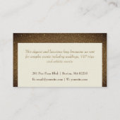 Limo-Miet- und Fahrerservice | Luxus-Glitzer Visitenkarte (Rückseite)