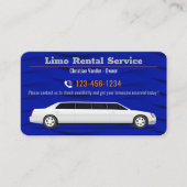 Limo-Miet- und Fahrerservice | Luxus Visitenkarte (Vorderseite)