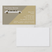 Limo Rental Car Service Business Cards Visitenkarte (Vorne/Hinten)