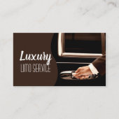 Limo Service Driver, Cab, Taxi Business Card Visitenkarte (Vorderseite)