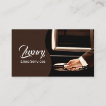 Limo Service Driver, Cab, Taxi Business Card