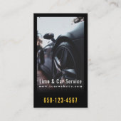 Limo Service limousine Frische Pasta machen Visitenkarte (Vorderseite)