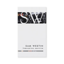 Limo Service Transport Bold Stripe Monogramm