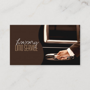 Limo-Service-Treiber, Fahrkarte, Taxi-Visitenkarte Visitenkarte