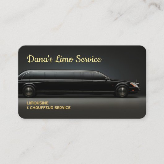 Limo-Service Visitenkarte (Vorderseite)