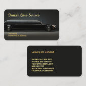 Limo-Service Visitenkarte (Vorne/Hinten)