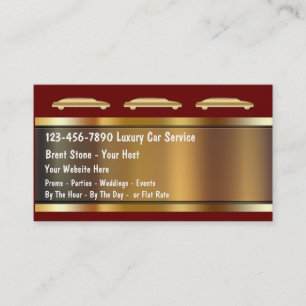 Limo-Service Visitenkarten Visitenkarte