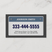 Limo & Taxi Service - Cool lizenziertes Plakat Visitenkarte (Rückseite)