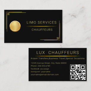 Limo & Taxi Service Elegante Visitenkarte