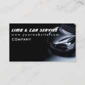 Limo & Taxi Service Elegante Visitenkarte (Vorderseite)