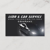 Limo & Taxi Service Elegante Visitenkarte (Vorderseite)