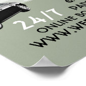 Limo Taxi Service Werbung Poster (Ecke)