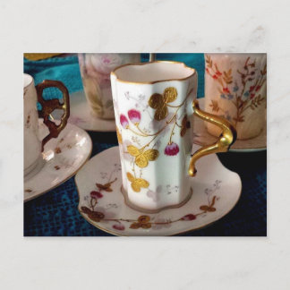 Limoges demitasse postkarte
