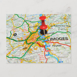 Limoges, Frankreich Postkarte
