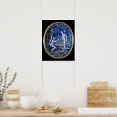 Limoges-Tafel mit Adam und Eva, um 1570 Poster (Küche)