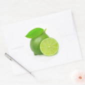 Limon ausschneiden runder aufkleber (Umschlag)