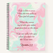 Limon Blend Marble Journal. Das Leben ist wie eine Notizbuch (Vorderseite)