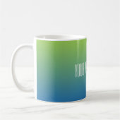 Limon Blue Gradient benutzerdefinierte Tasse (Links)