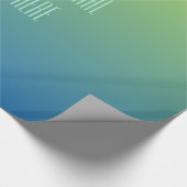 Limon Blue Gradient benutzerdefiniertes Textrahpap Geschenkpapier (Ecke)