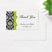 Limon Bow Damask Wedding Dankeschön Karten (Schreibtisch)