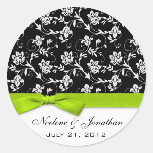 Limon Bow Wedding Blume Sticker (Vorderseite)