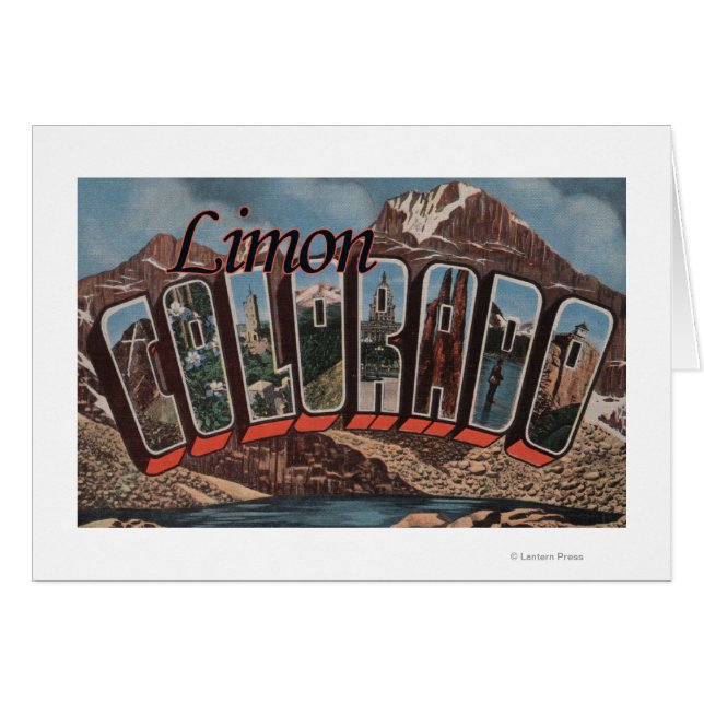 Limon, ColoradoGroße BuchstabenszenenLimon, CO (Vorderseite (Horizontal))