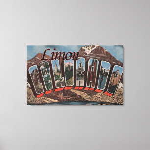 Limon, ColoradoLarge Buchstabe ScenesLimon, Co Leinwanddruck