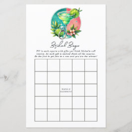 Limon, Coral & Turquoise Margs and Matrimony Bingo