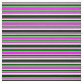 Limon, Fuchsia, Beige und schwarz gefärbte Linien Stoff (Muster)