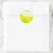 Limon-Gelbdruckaufkleber Runder Aufkleber (Tasche)