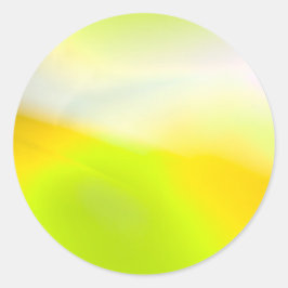 Limon-Gelbdruckaufkleber Runder Aufkleber