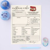 Limon-Gelbe Backkäse Bestellformular Flyer (Einzeln)