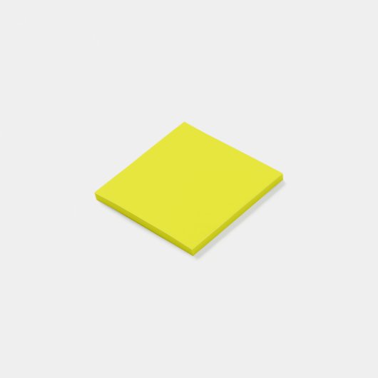 Limon gelbe Farbe | Hex# e2e100 Post-it Klebezettel (angewinkelt)