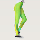 Limon-Gelber Farbton-Spritzer Leggings (Rechts)
