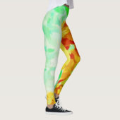 Limon-Gelber Farbton-Spritzer Leggings (Rechts)